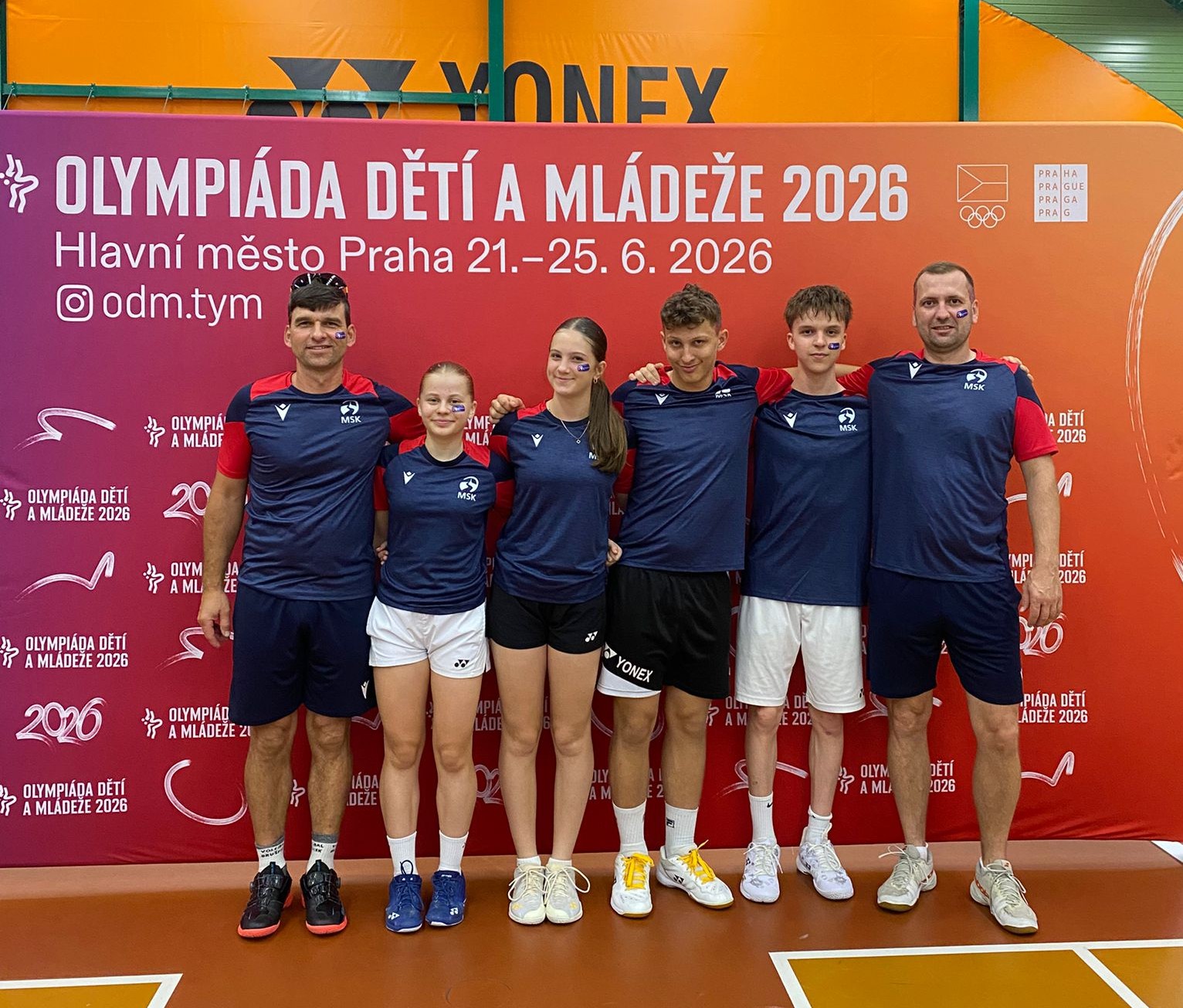Badmintonový výběr na Olympiádě dětí a mládeže 2026