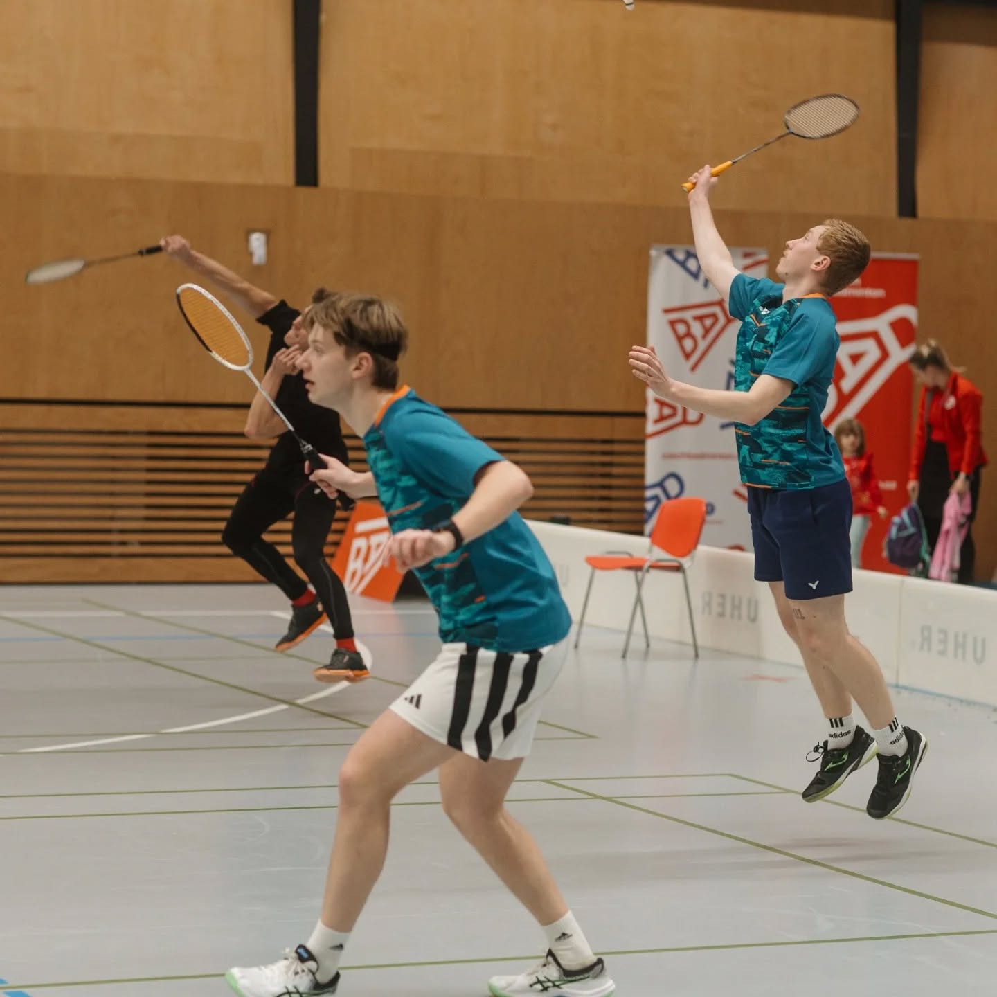 Čtyřhra při badmintonovém turnaji